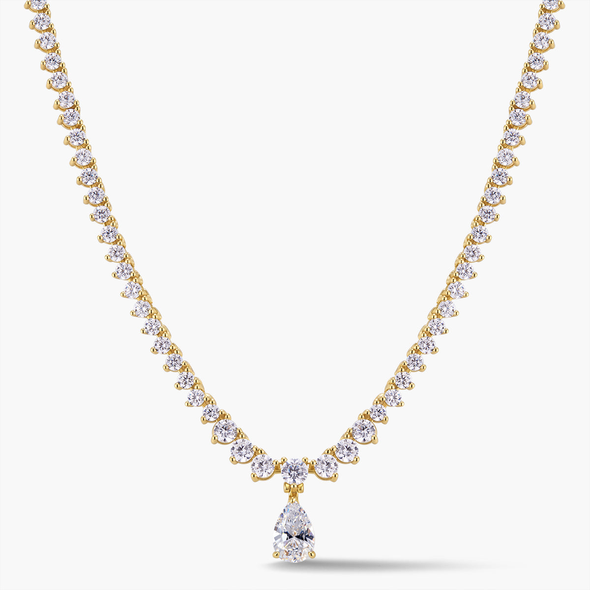 Convertible Pear Tennis Necklace