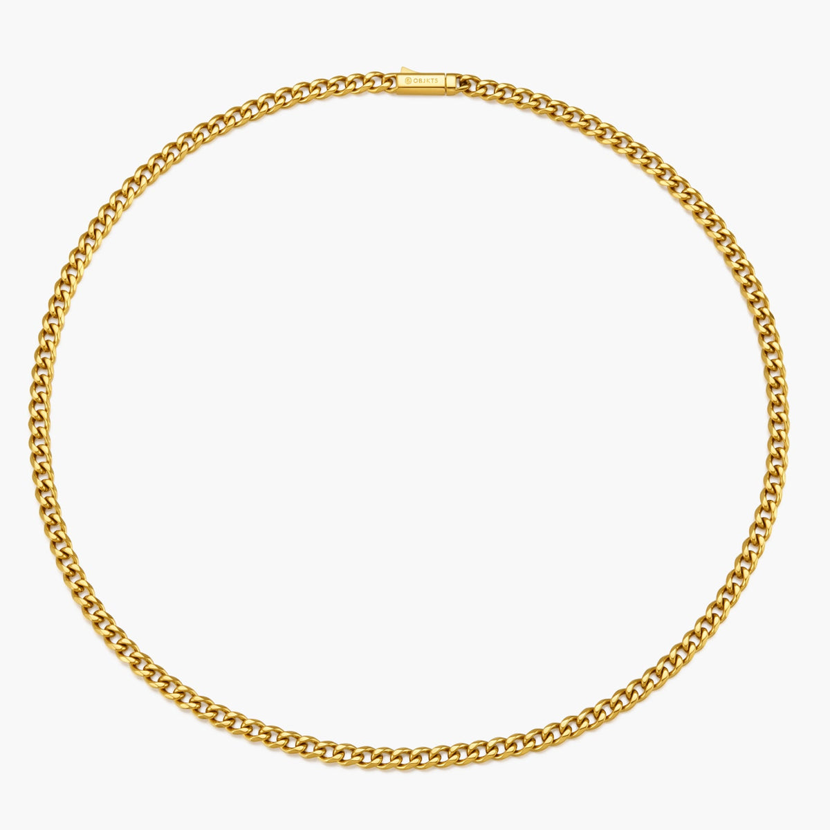 Round Curb Chain Necklace (5 mm)