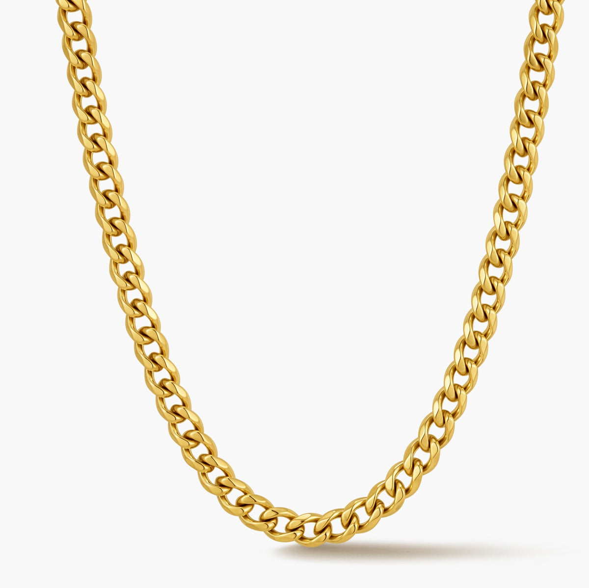 Round Curb Chain Necklace (5 mm)