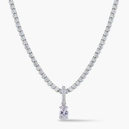 Oval Pendant with Pavé Hinged Bail
