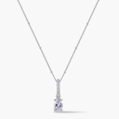 Oval Pendant with Pavé Hinged Bail
