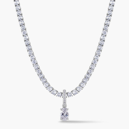 Oval Pendant with Pavé Hinged Bail