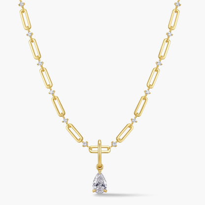 Pear Pendant with Hinged Bail