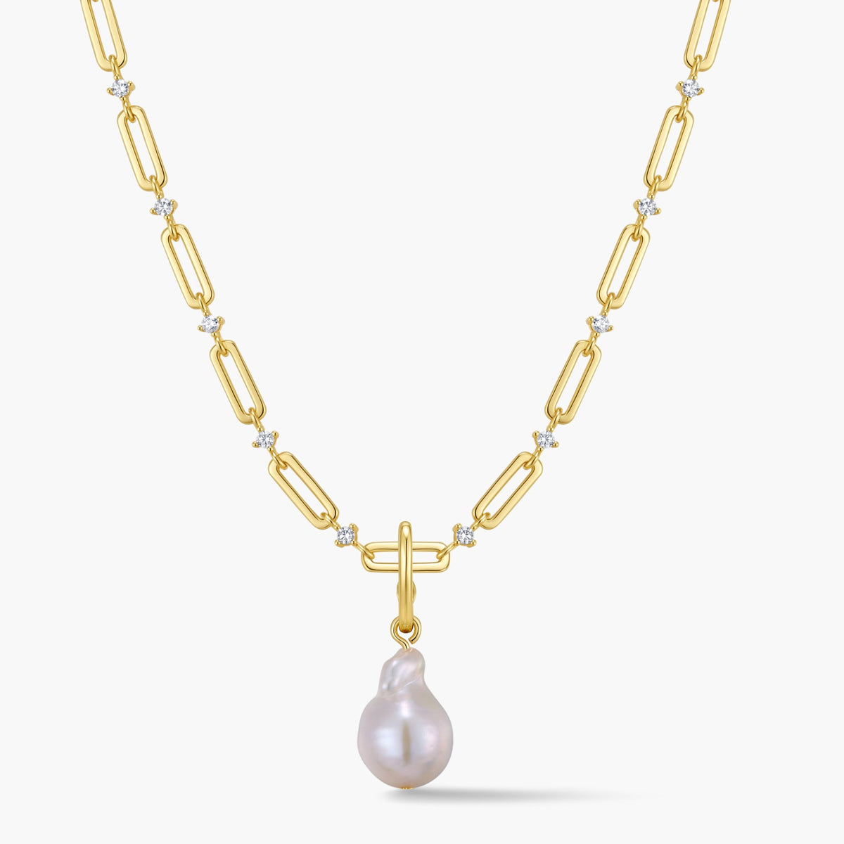 Pearl Pendant with Hinged Bail