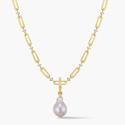Pearl Pendant with Hinged Bail