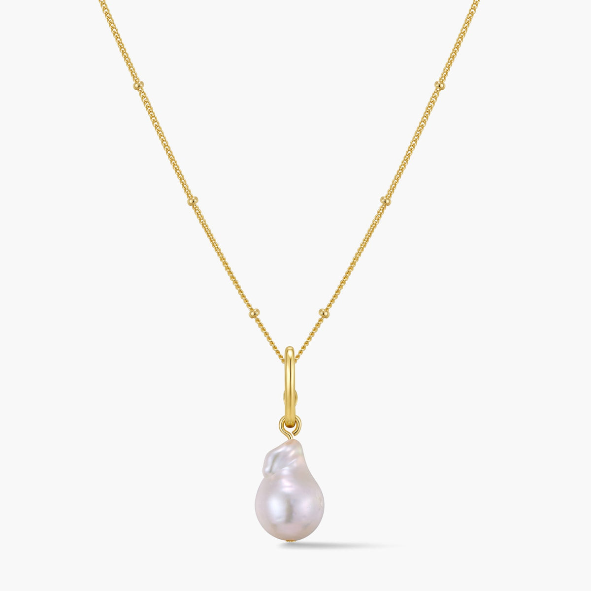 Pearl Pendant with Hinged Bail
