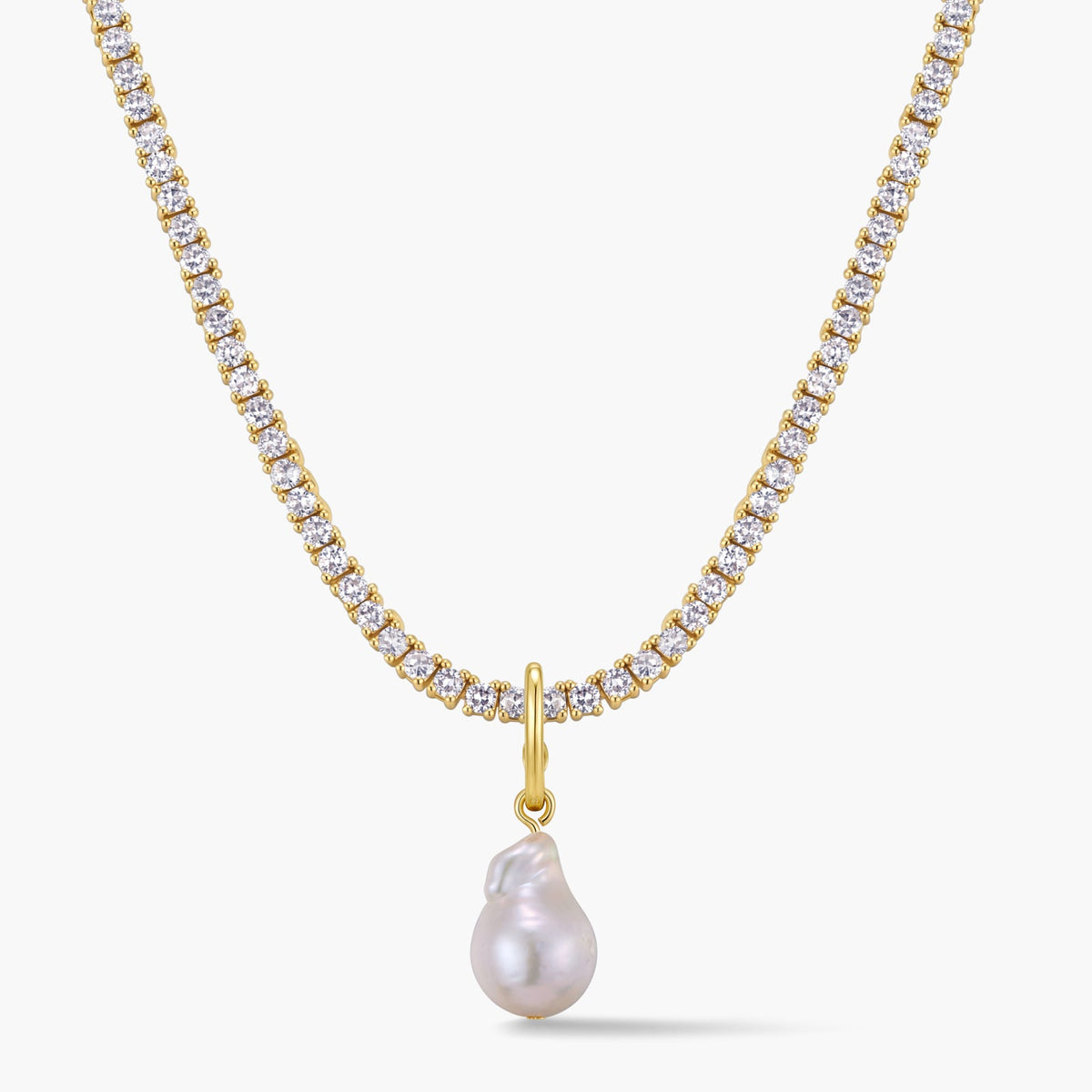 Pearl Pendant with Hinged Bail