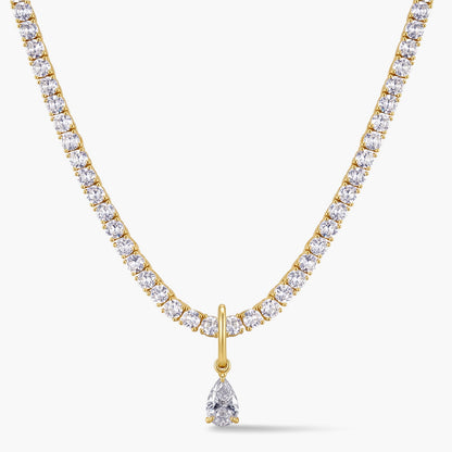 Pear Pendant with Hinged Bail