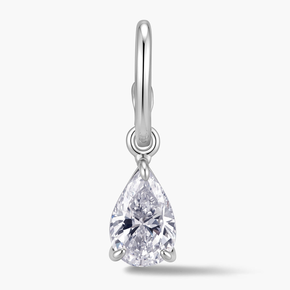 Pear Pendant with Hinged Bail