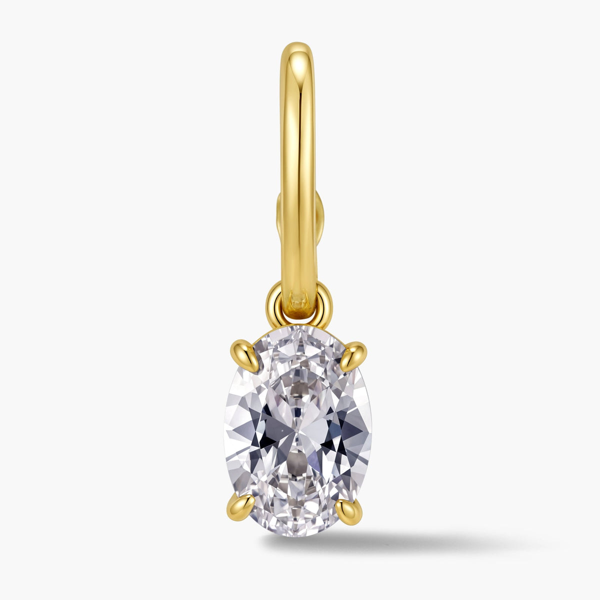 Oval Pendant with Hinged Bail