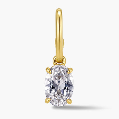 Oval Pendant with Hinged Bail
