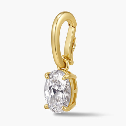 Oval Pendant with Hinged Bail
