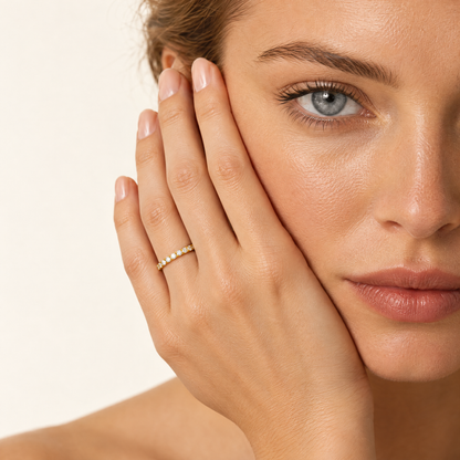 Slim Pavé Band ring