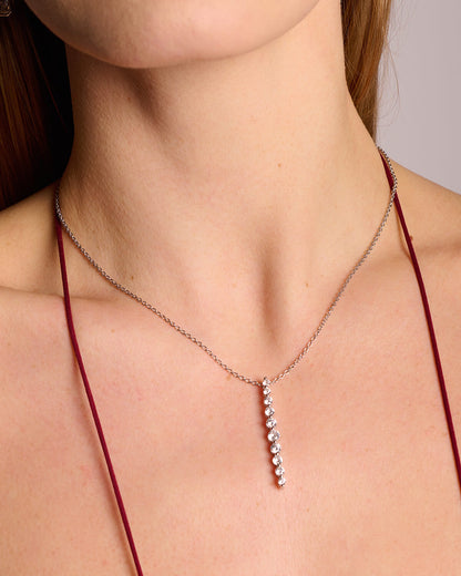 Graduated Drop Lariat Necklace