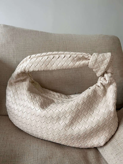 Gisella | Borsa a Spalla Media Intrecciata con Nodo