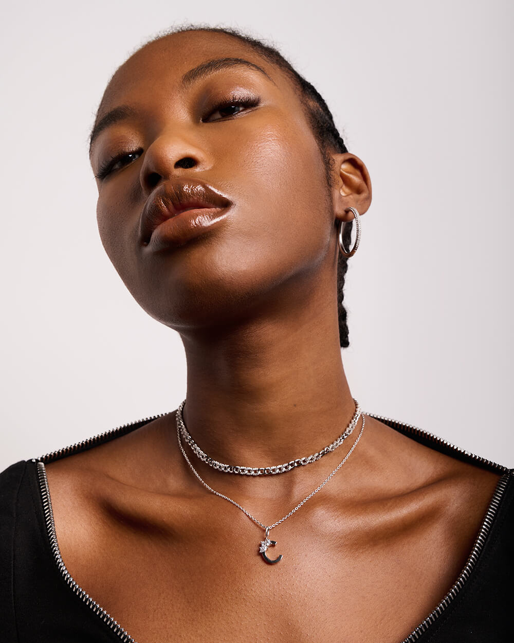 Initial Necklace – Silver