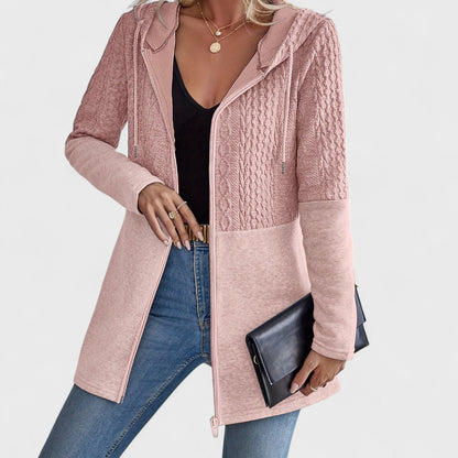 Valentino - Cardigan Grigio con Cappuccio Elegante da Donna