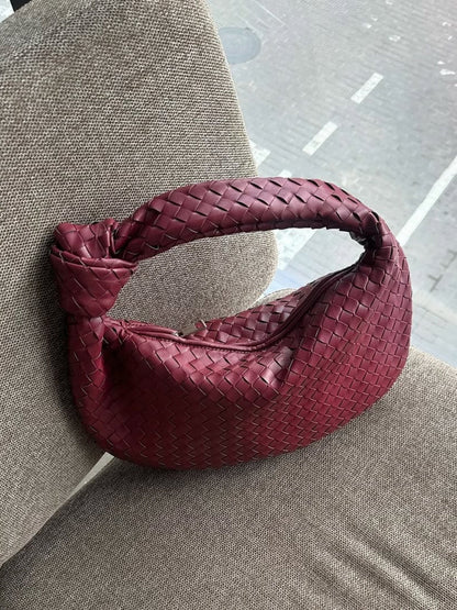 Gisella | Borsa a Spalla Media Intrecciata con Nodo