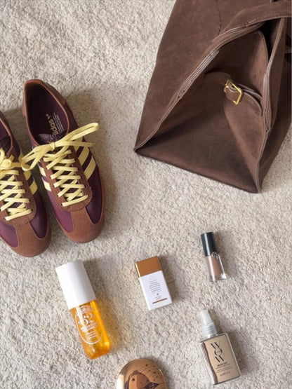 Luisa | Borsa Quotidiana Minimalista in Pelle scamosciata