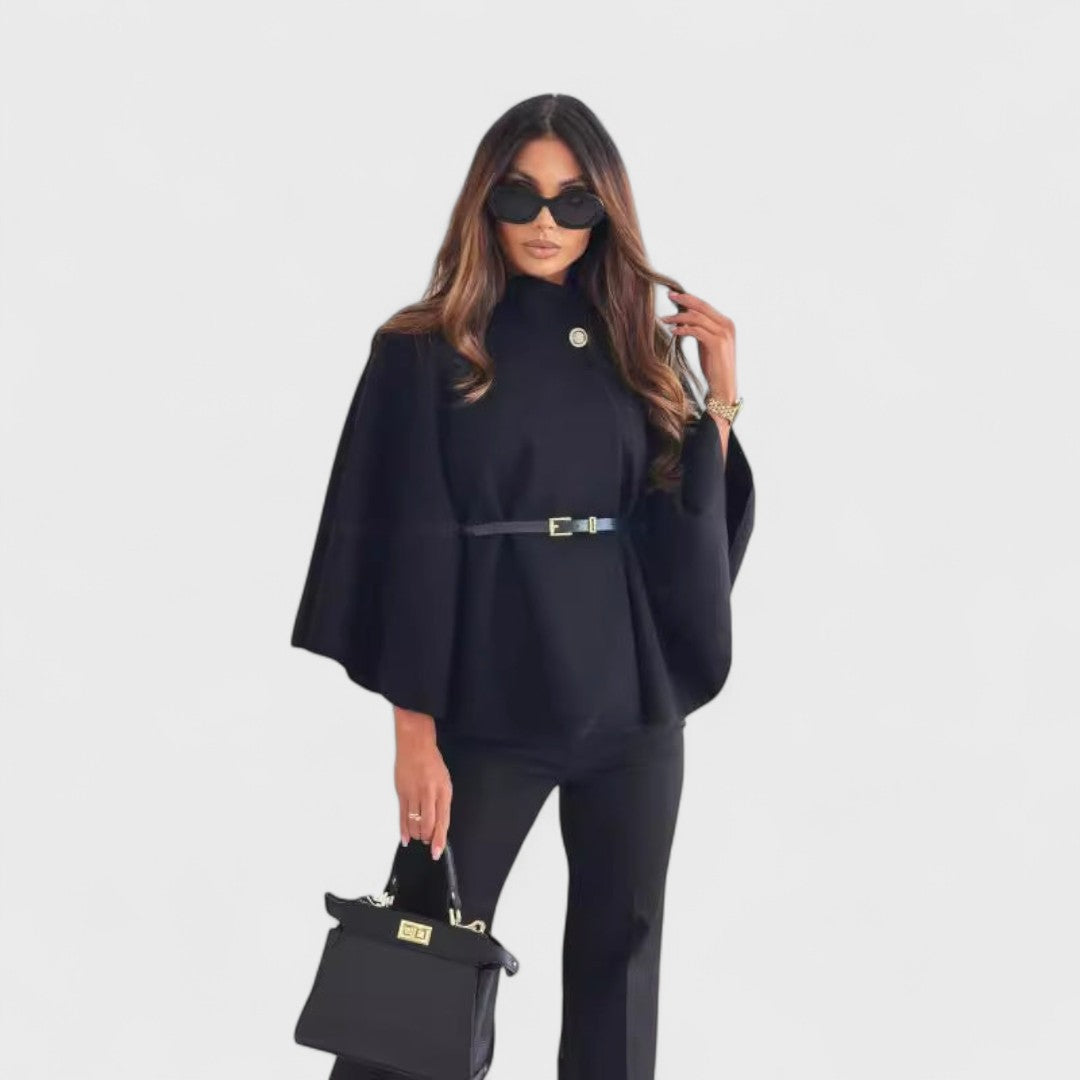 Lea - Giacca a farfalla chic con cintura 