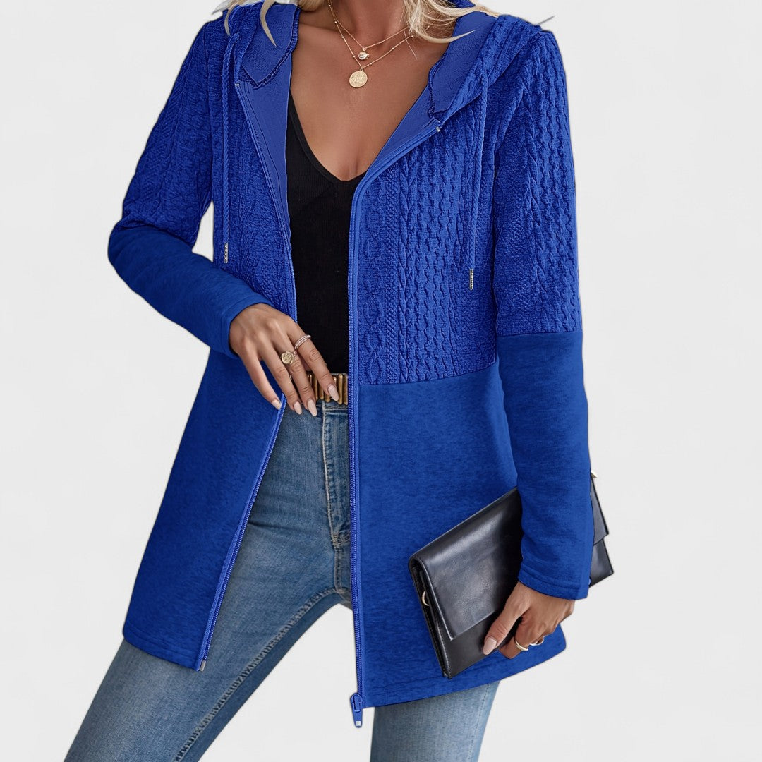 Valentino - Cardigan Grigio con Cappuccio Elegante da Donna