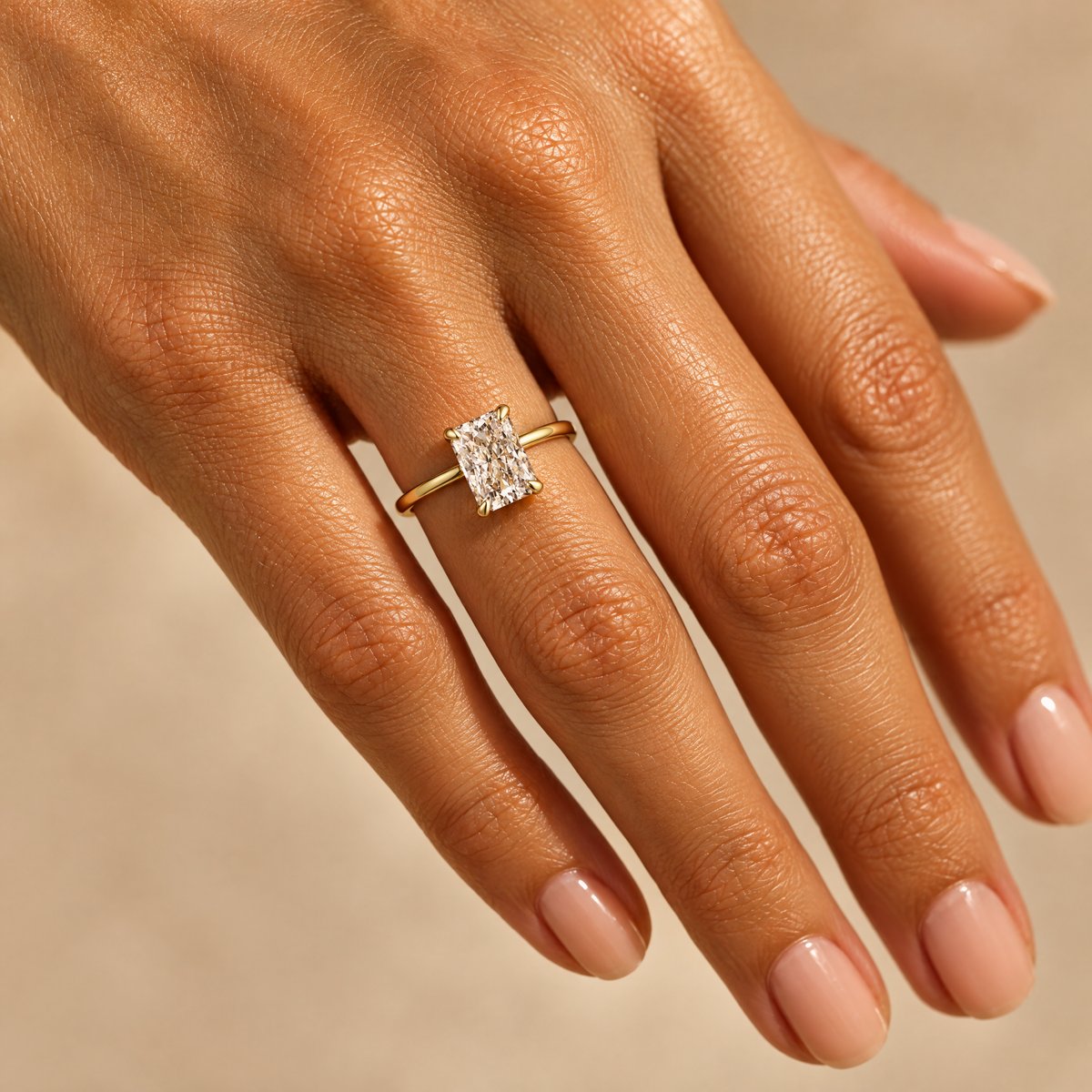 Radiant-Cut Solitaire ring