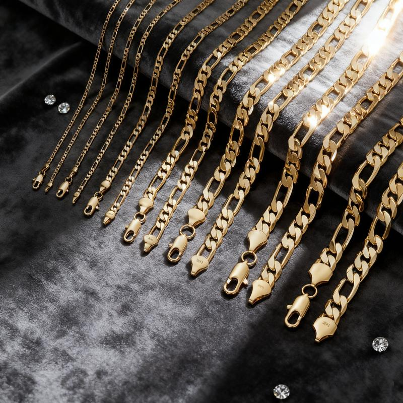 Collana con catena Figaro