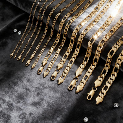 Collana con catena Figaro