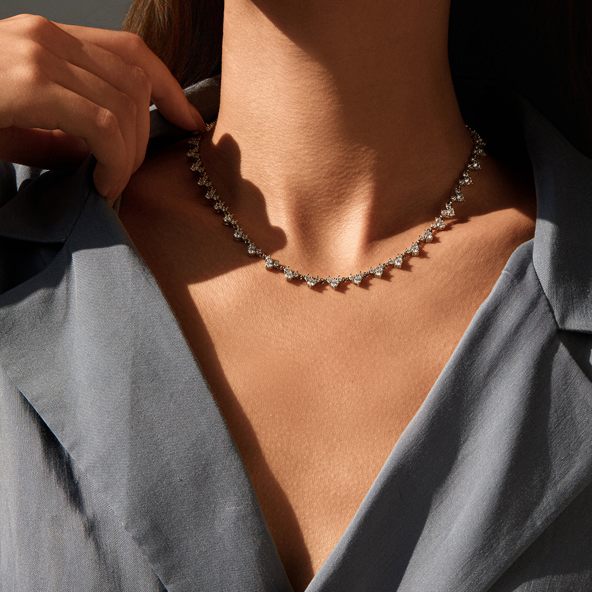 Trio Station Necklace