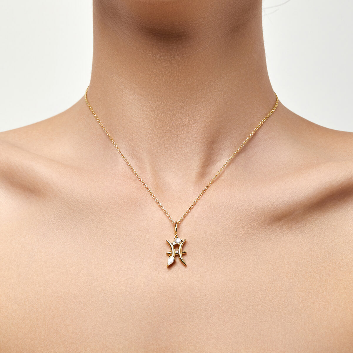 Pisces Zodiac Necklace