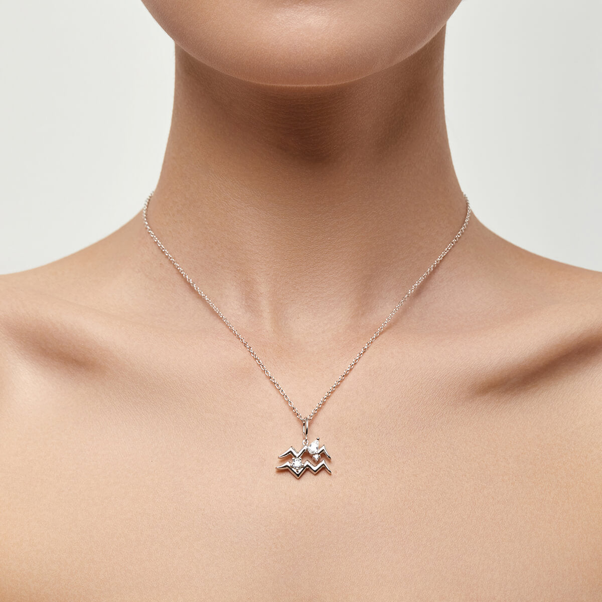 Aquarius Zodiac Necklace