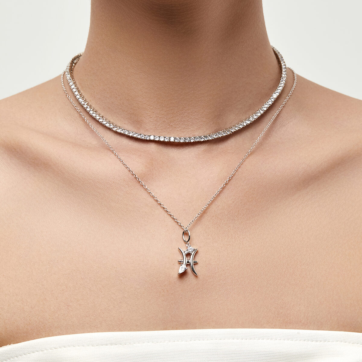 Pisces Zodiac Necklace
