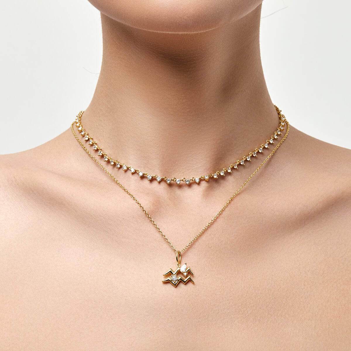 Aquarius Zodiac Necklace