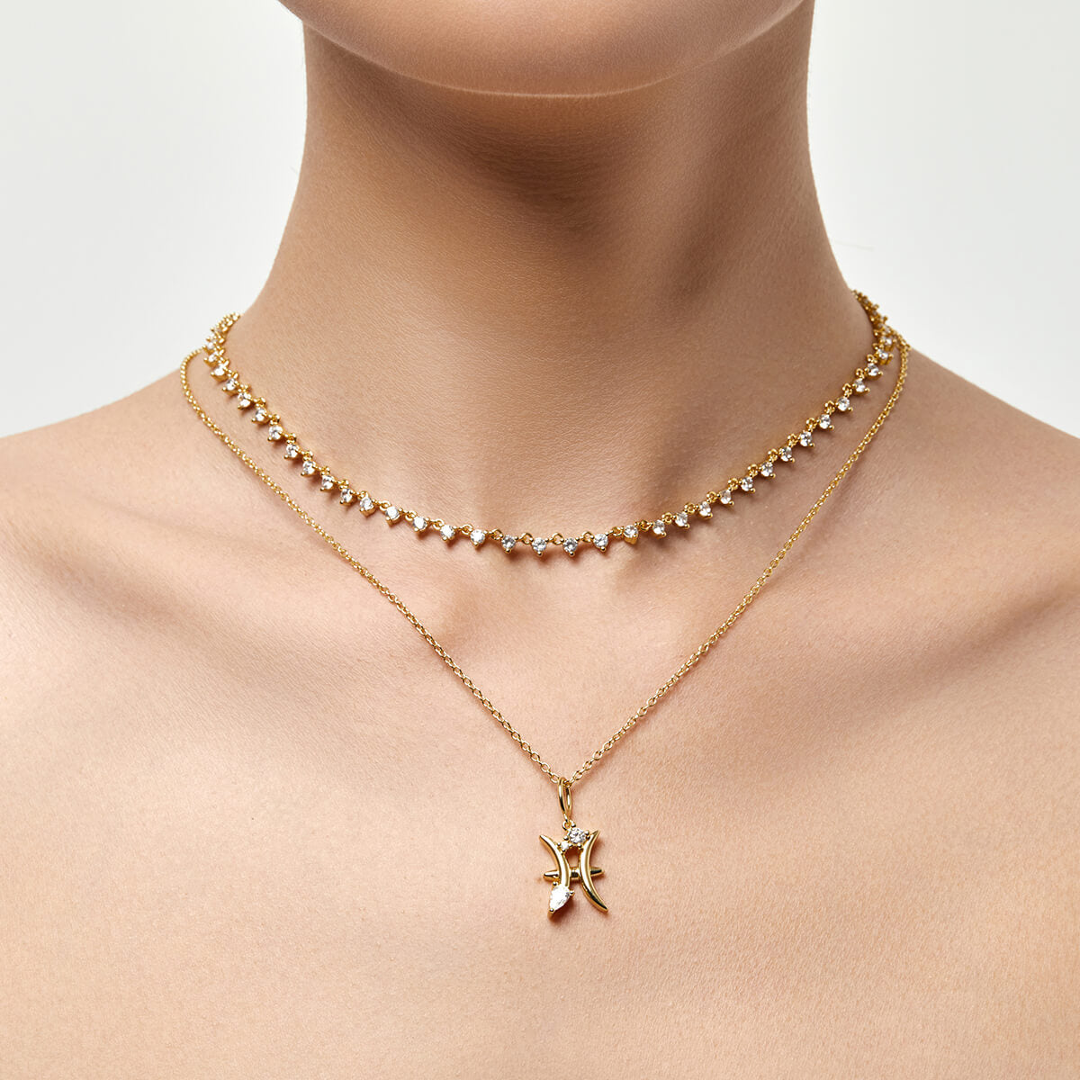 Pisces Zodiac Necklace