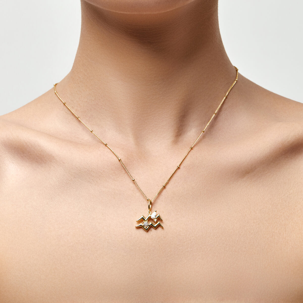 Aquarius Zodiac Necklace