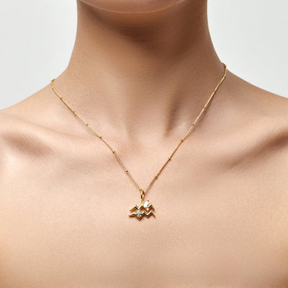 Aquarius Zodiac Necklace