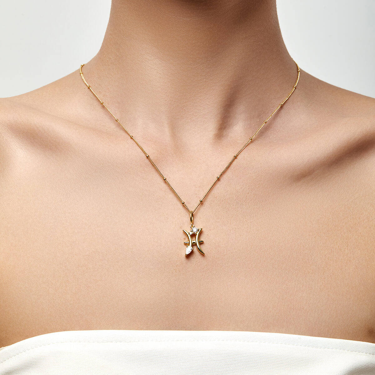Pisces Zodiac Necklace