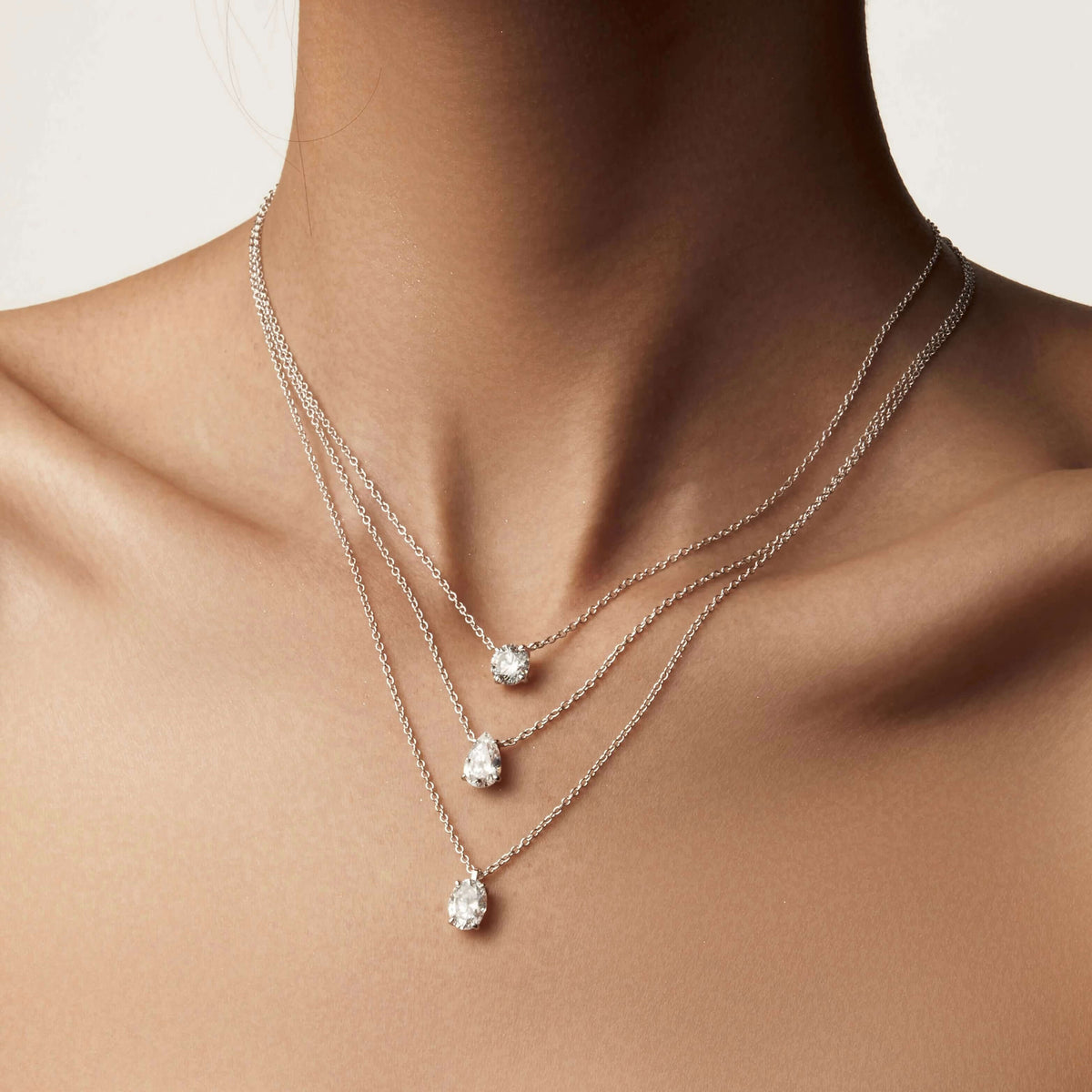 Oval Solitaire Necklace
