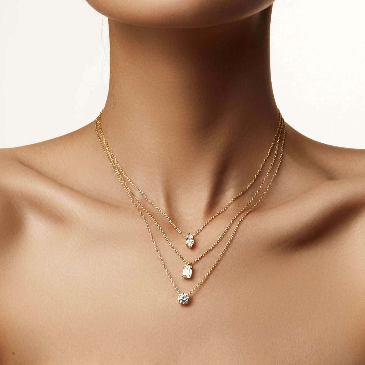 Marquise Solitaire Necklace