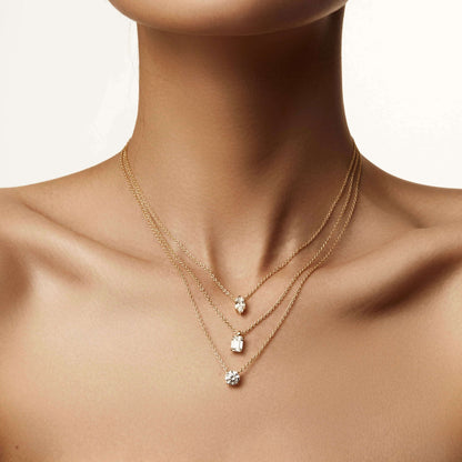 Emerald-Cut Solitaire Necklace
