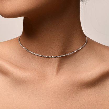 Crystal Line Choker (2 mm)