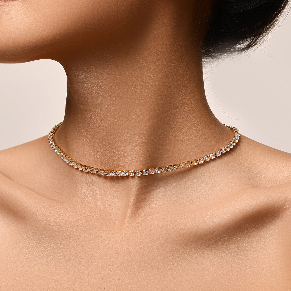 Crystal Line Choker (4 mm)