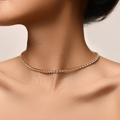 Crystal Line Choker (4 mm)