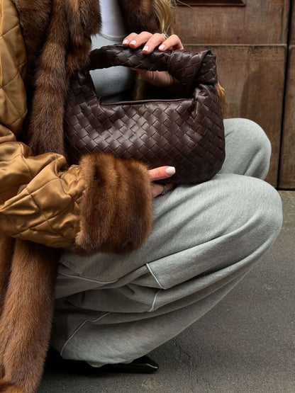 Siena | Borsa Piccola con Manico Intrecciato