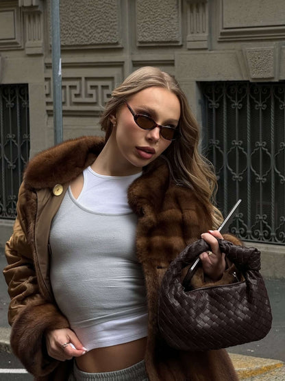 Siena | Borsa Piccola con Manico Intrecciato