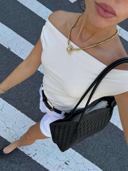 Lilla | Borsa Tote Intrecciata da Giorno