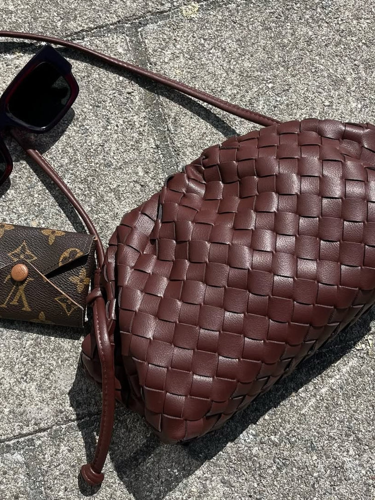 Elena | Borsa a tracolla intrecciata elegante