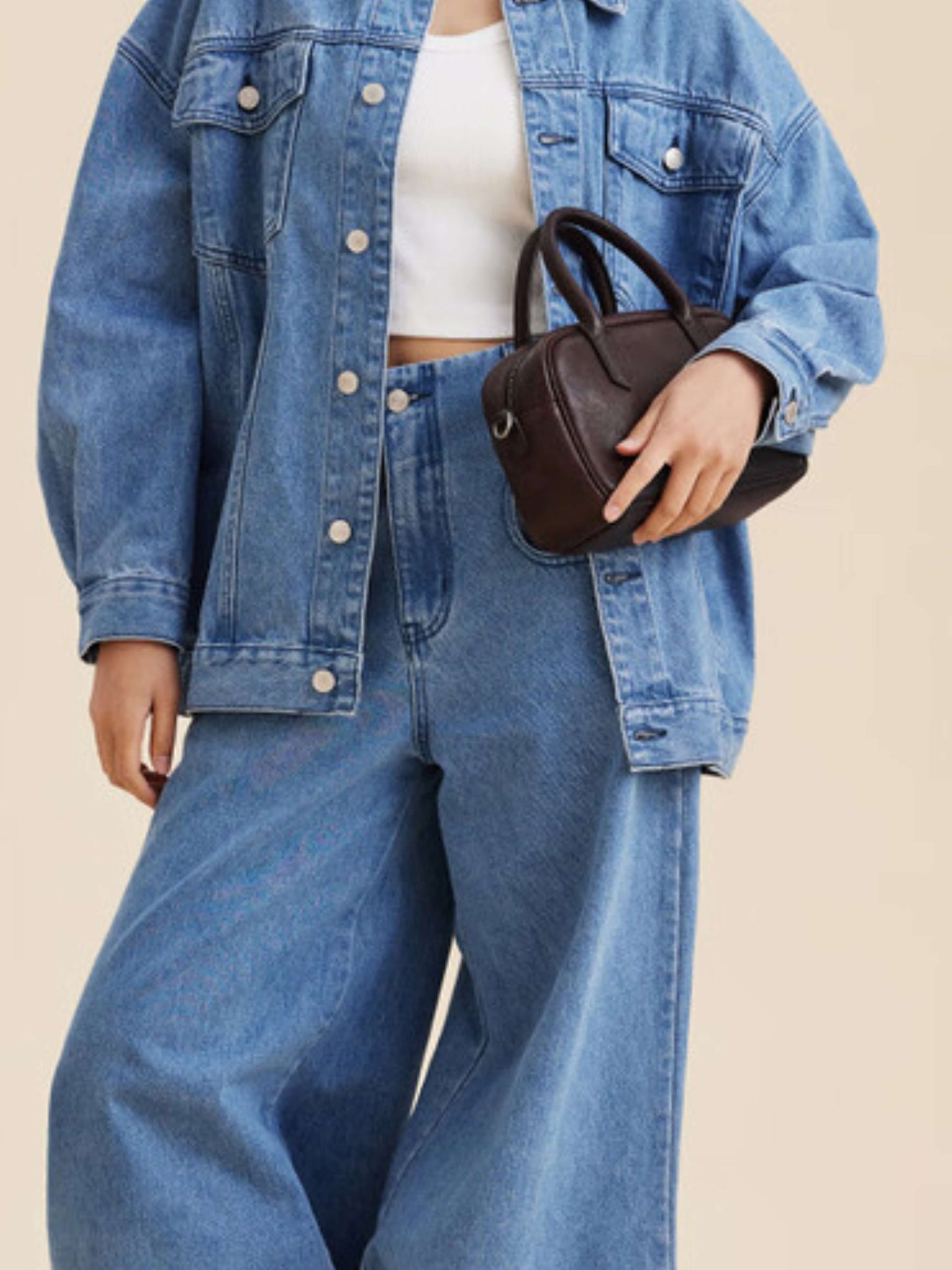 Elisa | Borsa Quadrata con Zip Lucida