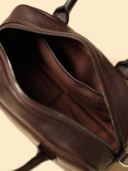 Elisa | Borsa Quadrata con Zip Lucida