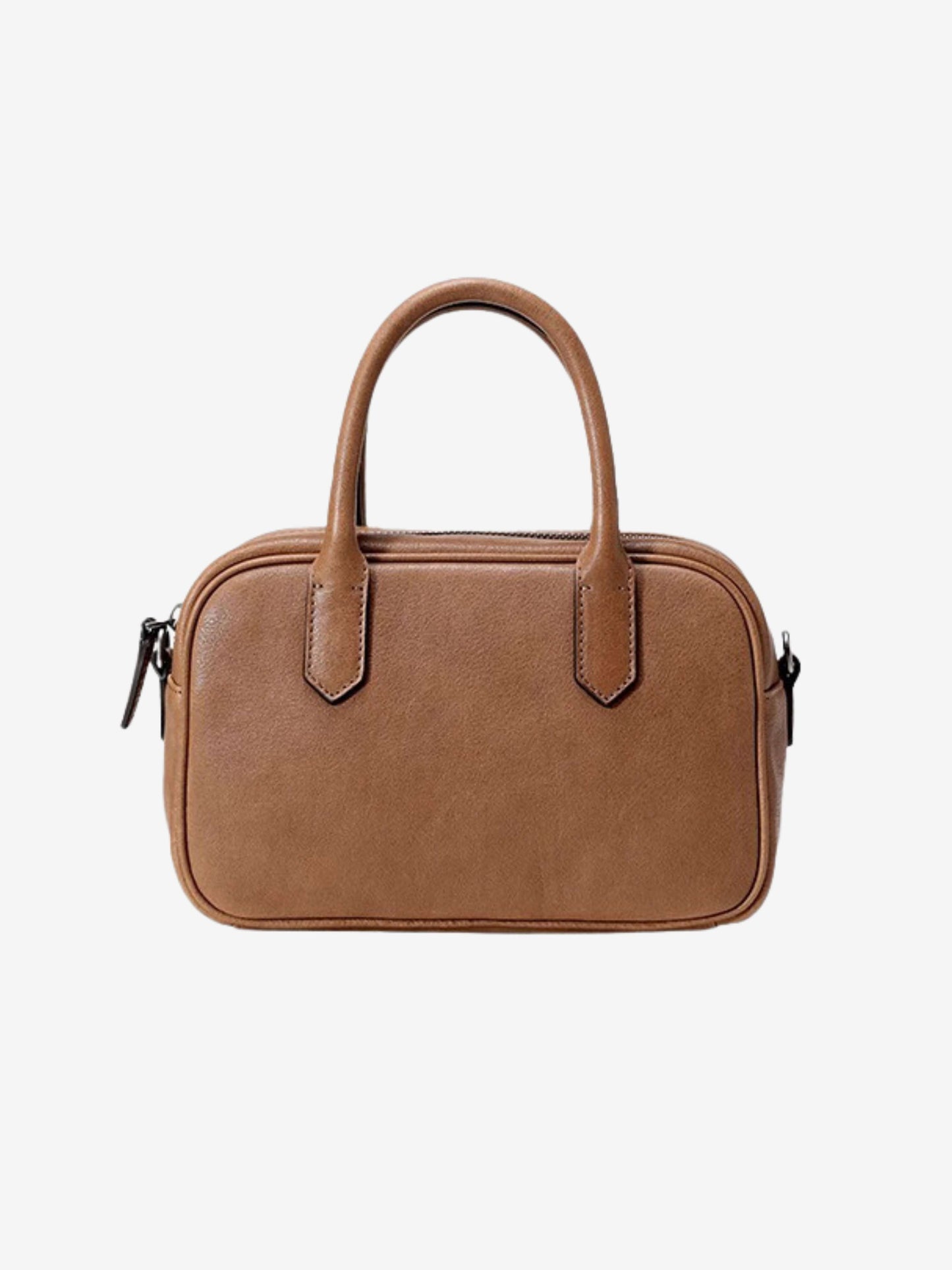 Elisa | Borsa Quadrata con Zip Lucida